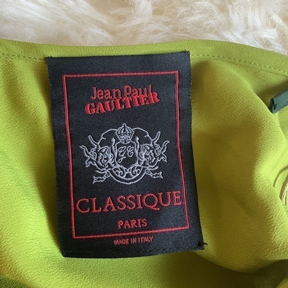 Jean PAUL GAULTIER CLASSIQUE Vintage Retro 90’s Silk Abstract/Floral Maxi Dress - Picture 3 of 15